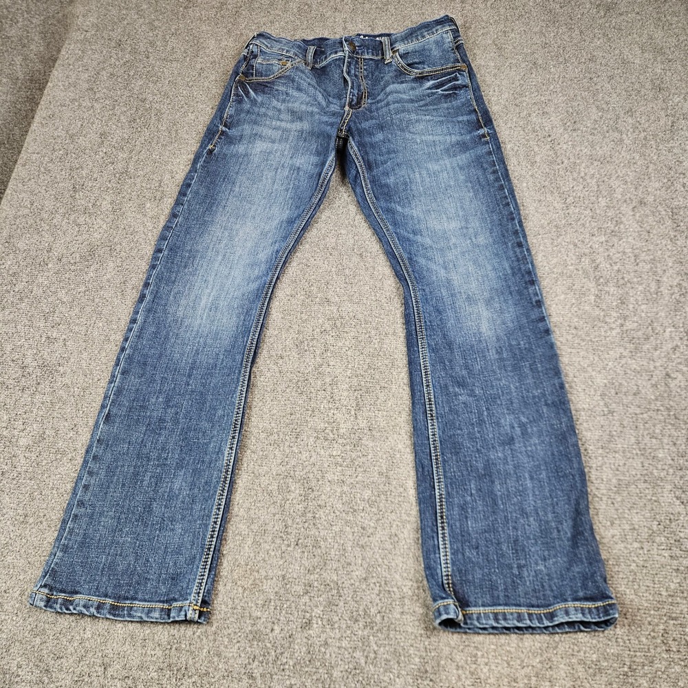 Wrangler Retro Slim Boot Jeans Mens 32x32 Medium Wash Blue Denim 10WLT77LY